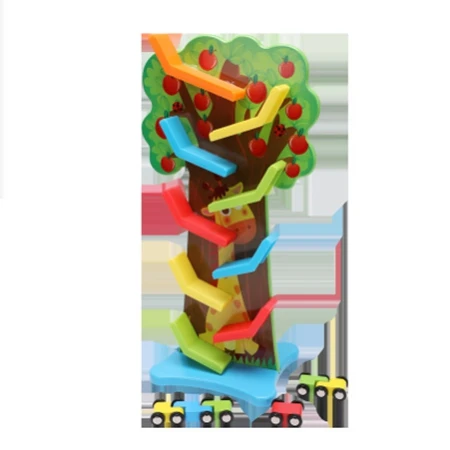montessori wooden puzzle inertia speed educational toys Track Toys baby math toys learning game fun brinquedos baby toy gift