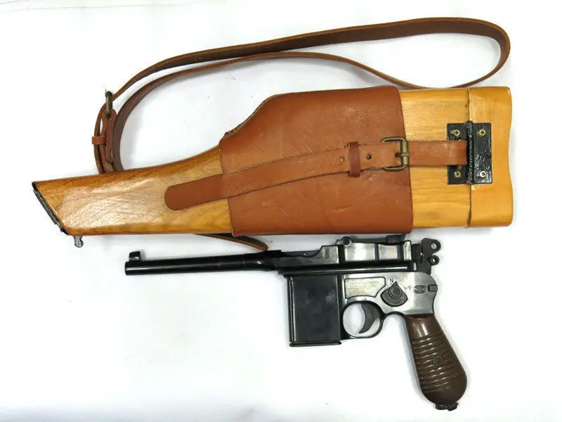 GERMAN ARMY MAUSER BROOMHANDLE C96/M712 STOCK HOLSTER