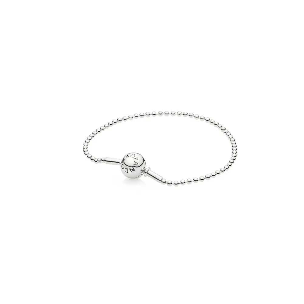 

2019 Hot Sale 925 Sterling Silver Trendy Beaded Base Bracelet Fits Pandora Charm Bracelet DIY Women Jewelry Party Lover Gift