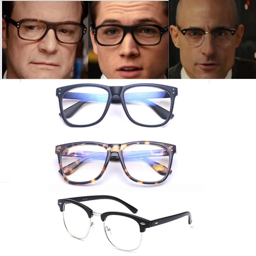Movie Kingsman: The Golden Circle Harry Hart Merlin Eggsy Cosplay occhiali  occhiali occhiali da sole accessori Cosplay|glasses cosplay|glasses  markglasses glasses - AliExpress
