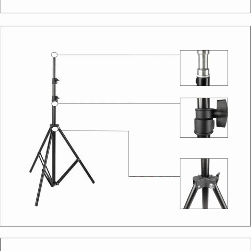 2 м светильник Штатив для фотостудии Аксессуары для софтбокса фотографии видео вспышки лампы Зонты отражатель светильник ing Vive
