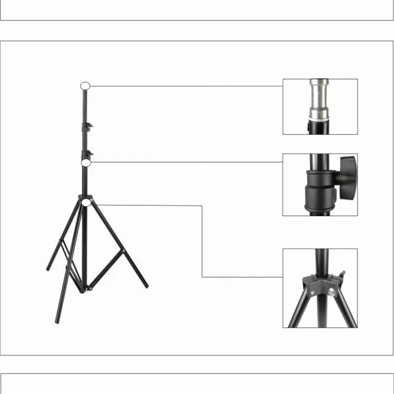 Штатив для освесветильник 2 м аксессуары фотостудии софтбокс лампы вспышки фото
