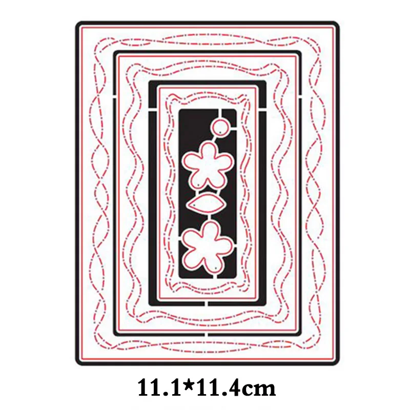 Прямоугольная квадратная рамка металлические трафареты для пресс-формы для DIY Скрапбукинг Декоративные тиснение бумажные карты ручной работы высечки Новые