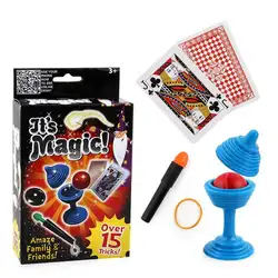 Волшебные трюки, игрушки Ханки Панки Junior Magic Set, простой магический реквизит для начинающих детей с DVD учебный комплект