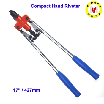 

C-mart Hand 17 Inch Tools Compact Hand Riveter Rivet 3.2 4.0 4.8 Aluminium And Stainless Steel Rivets C0224