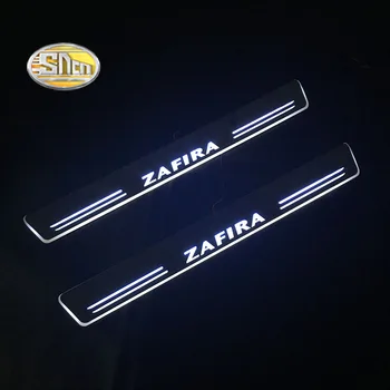 

SNCN LED door sill for Opel Zafira Led moving light door scuff plate welcome pedal light accessories