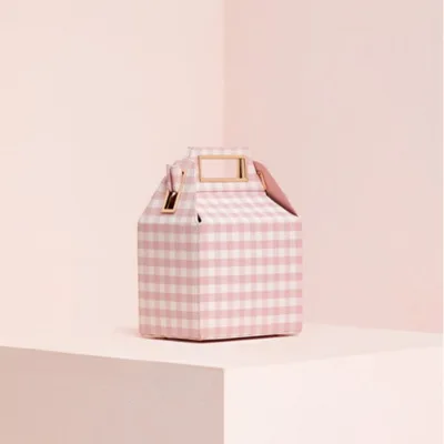 Ins акрил цепи коробка сумка для женщин зима вельвет цвет плед сумка с принтом дамы девушки плеча брендовые сумки дизайн шик - Цвет: pink plaid