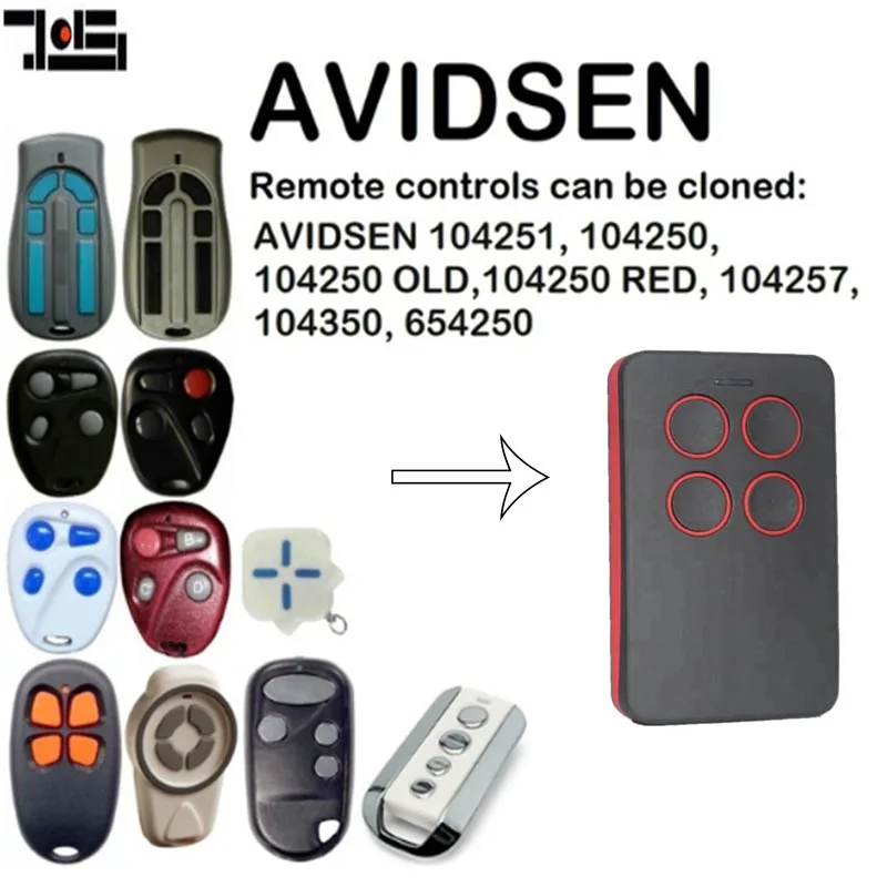 

For AVIDSEN 104251, 104250, 104257, 104350, 654250 Duplicator Remote Control