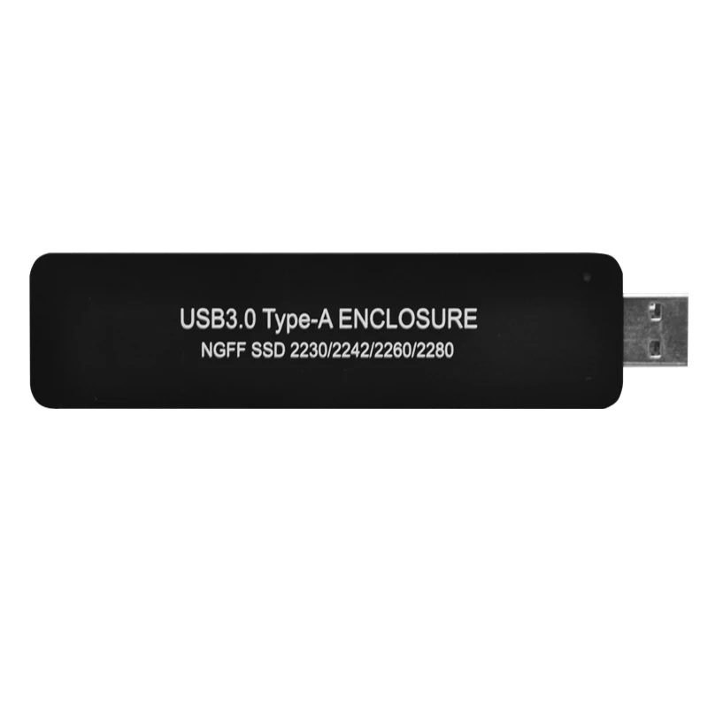 USB3.0 Алюминий HDD чехол TYPE-A NGFF M2 SSD Внешний корпус для жесткого диска USB enbedded адаптер жесткого диска для 2230 2242 2260 2280 M2 SSD