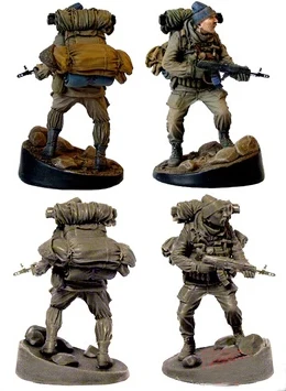 

1/35 Scale Unpainted Resin Figure Soviet Officer Of Special Troops GRU