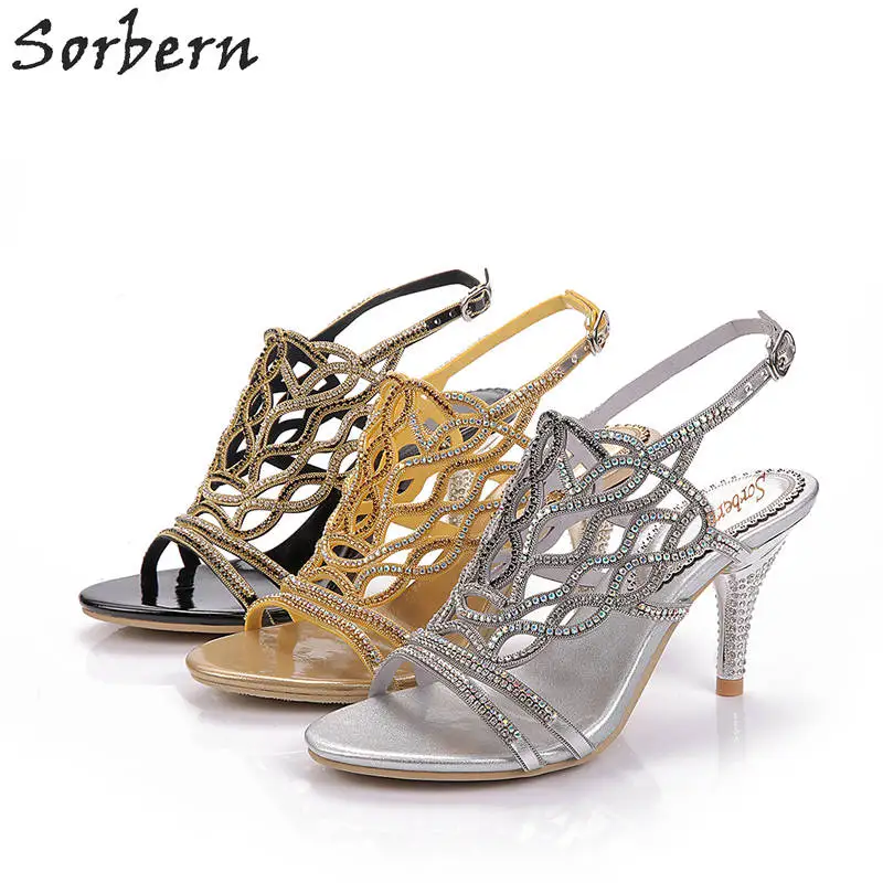 

Rome Women Crystal Sandals Adult Rhinestone Sandalias Mujer 2017 Zapatos Mujer Sandalias Mujer Chaussure Femme Cheap Modest