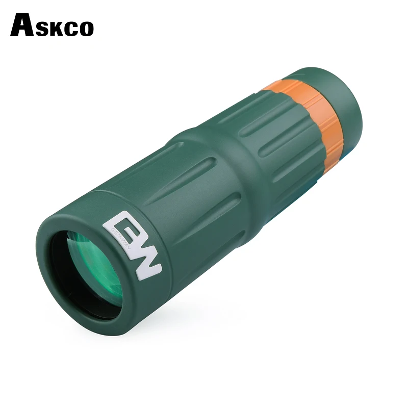 Askco HD 9X32 عالية مرات مناظير الهاتف أحادي عدسة مجهر للماء Bak4 موشور تماما المتعددة المغلفة لل الحفل التخييم