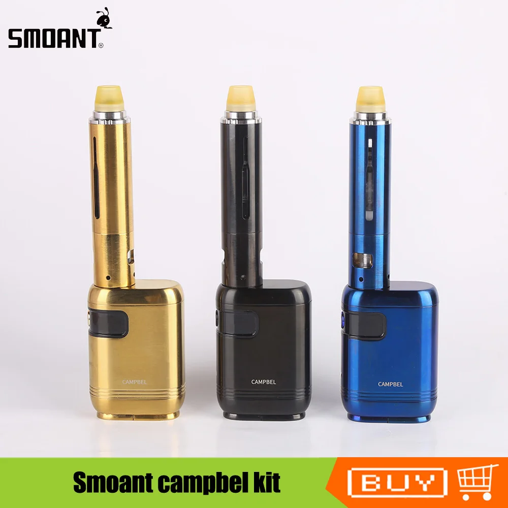 

Original Smoant campbel 80w kit 18650 battery 2ml Tank 3ml Filter Electronic Cigarette kit Campbel Box Mod Vaper Vaporizer