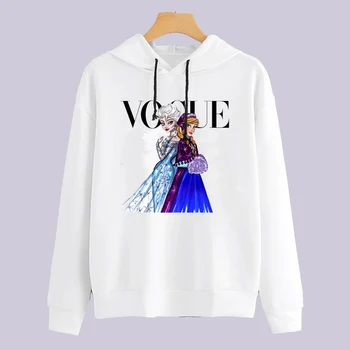 

Trendy clothes for women hoody ladies VOGUE Cartoon Image of Girls Printed long sleeve streetwear women hoodies O-Neck hoodie