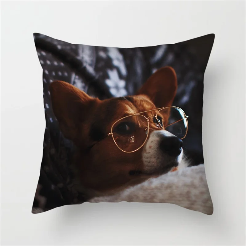 Fuwatacchi Чехлы для подушек с милыми собаками, наволочки для дивана, стула, домашнего декора - Цвет: PC07200