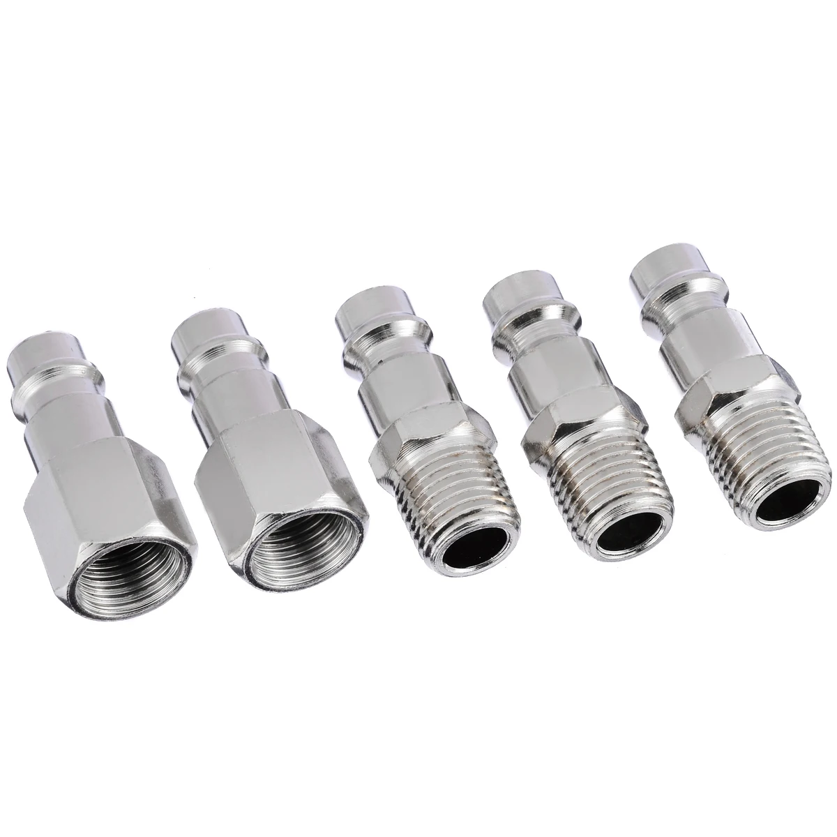 5pc 1/4" BSP Euro Air Line Hose Compressor Connector Male/Female Quick Release Couplers Set For Hardware Accessories