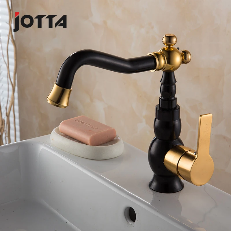 

Space aluminum single hole basin lavabo faucet bathroom hot and cold water faucet washbasin basin mixing water valve