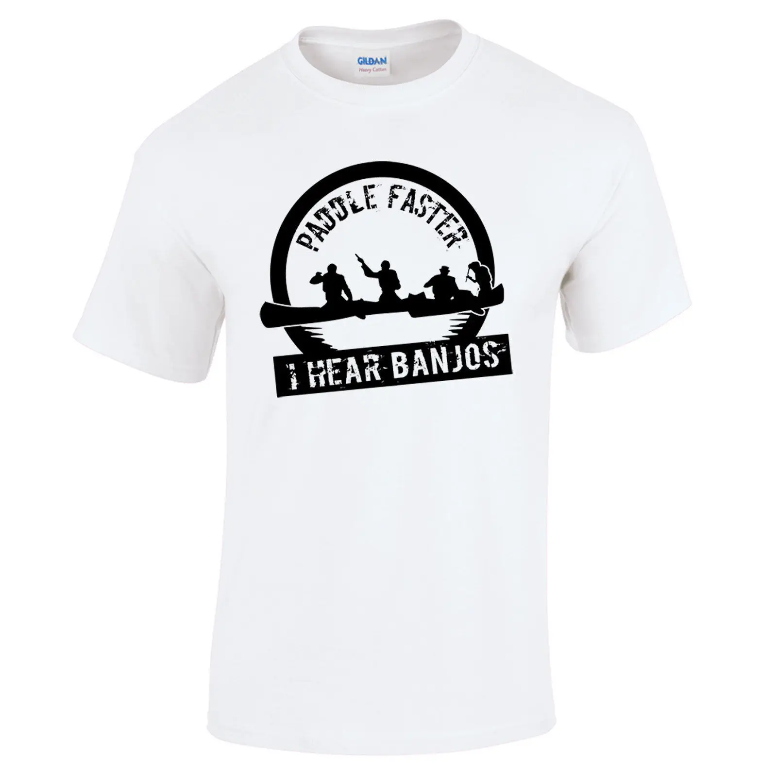 Paddle Faster I Hear Banjos! Film Quote Funny Deliverance Men's T Shirt