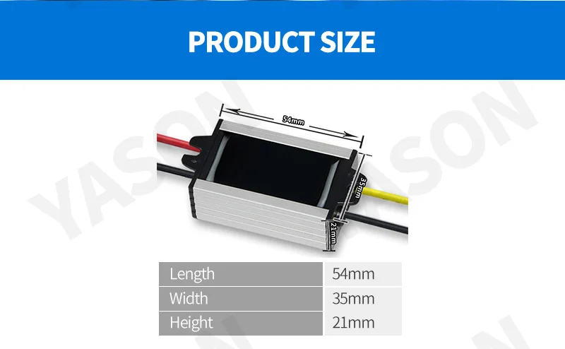 12 В преобразователь переменного/постоянного тока понижающий 15-52 в до 12 В 3 А контроллер автомобильный модуль с низким нагревом автоматическая защита
