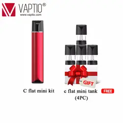 Портативный POD Vaptio C-FLAT MINI KIT 260 mAh E электронная сигарета 9 W мини-набор для вейпинга 1,3 мл распылитель 1.5ohm Керамика pod катушки
