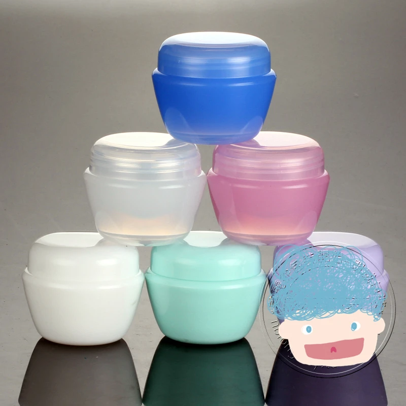 20pcs/lot 50g Plastic Colorful Cosmetic Cream Jar With Lids,cream