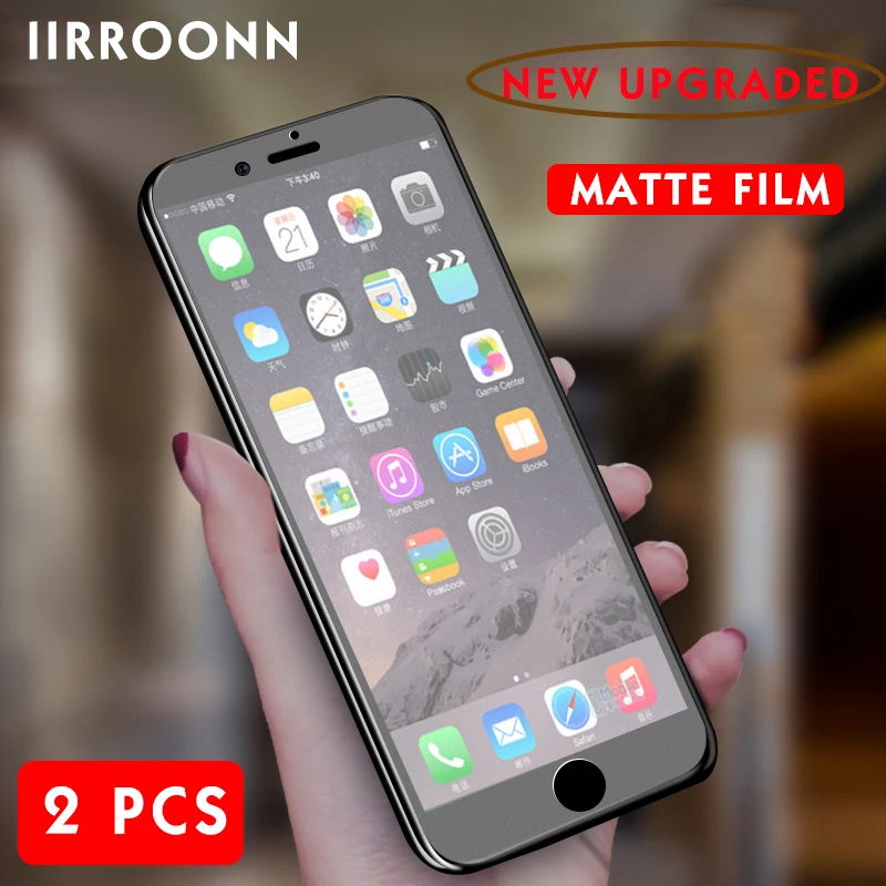 2Pcs/lot Matte Tempered Glass For iphone 6 s plus Screen Protector For iphone 6 plus 6 splus