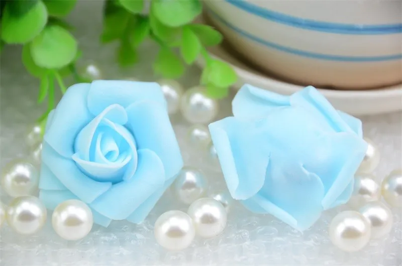20PCS/Lot  PE Foam Rose Flower Head Artificial Rose Flowers Handmade DIY Wedding Home Decoration Festive & Party Supplies
