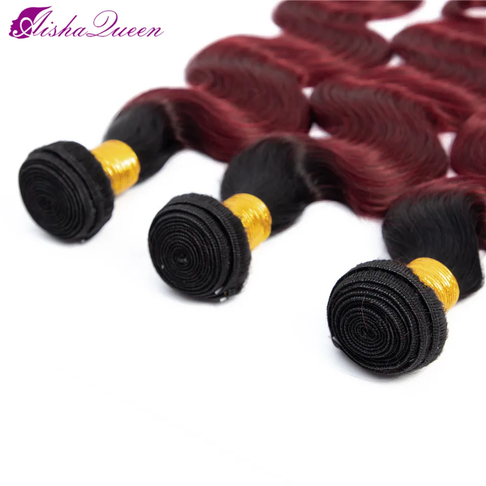 Aisha Queen Pre-colored 1B/99J Bundles Brazilian Body Wave Hair Ombre Human Hair Bundles 1b/99j Burgundy Remy Brazilian Hair Aisha Queen Pre-colored 1B/99J Bundles Brazilian Body Wave Hair Ombre Human Hair Bundles 1b/99j Burgundy Remy Brazilian Hair