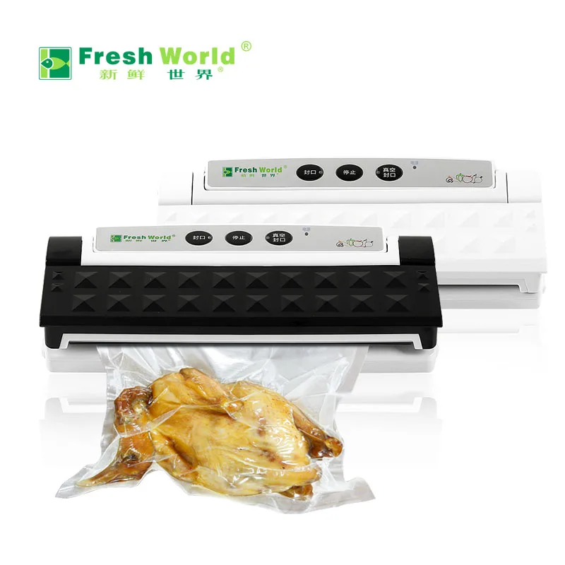 Small commercial household wet dry automatic food vacuum packaging Laminating machine free shipping full automatic dry wet dual purpose small household vacuum sealing machine plastic commercial food packaging
