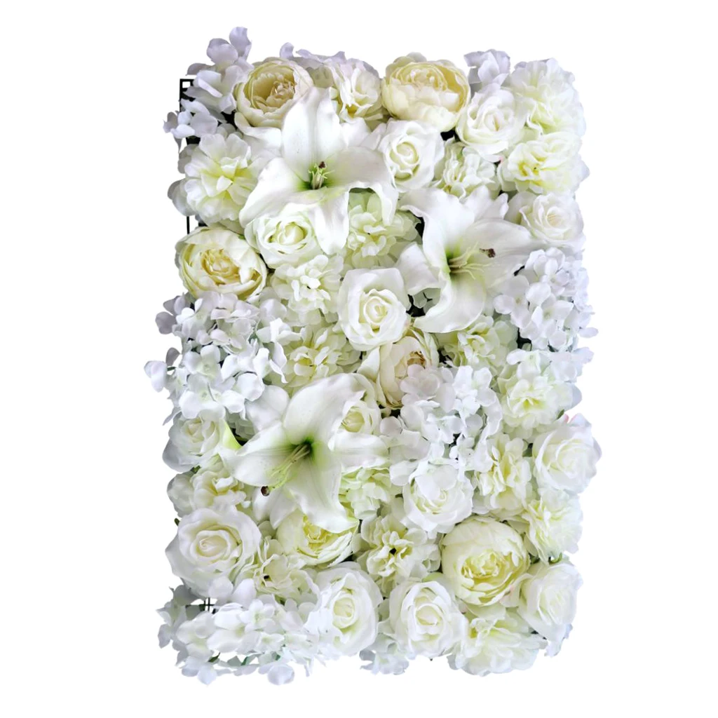 

5pcs Silk Artificial Flower Wall Panels Wedding Backdrops Stage Background Decoration