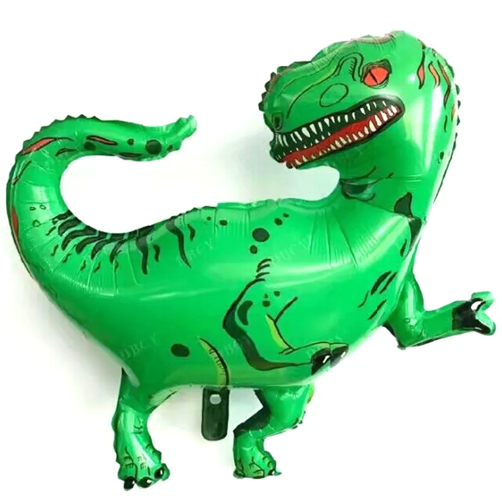 HOT 1pc Cute Green Giant Dinosaur Foil Balloon Pet Walks Air Balloons