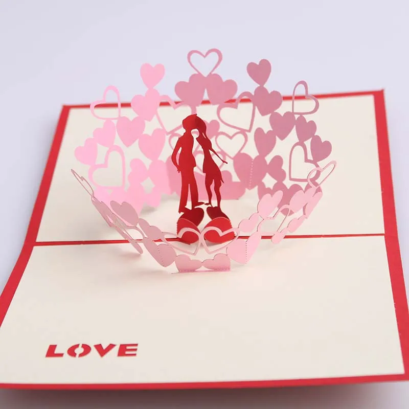 Personalised Valentines Day Card Hand Made Desi love India
