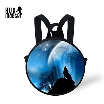 

HUE MASTER Sci-Fi pattern 6 age children round backpacks messenger round shoulder bags travel backpacks leisure shoulder bag