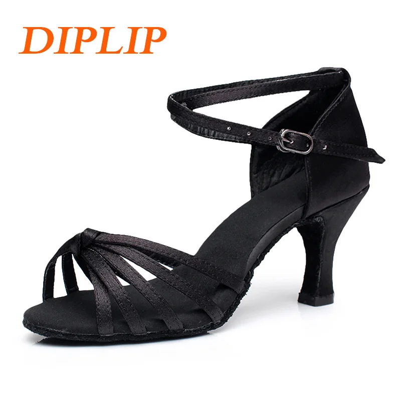 

DIPLIP Brand New Women's Dance Shoes Heeled Tango Ballroom Latin Salsa Dancing Shoes For Women Hot Sales