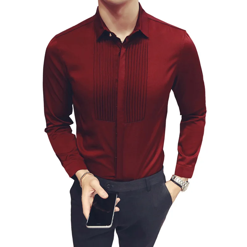Fashion Dress Shirt Groomsman 