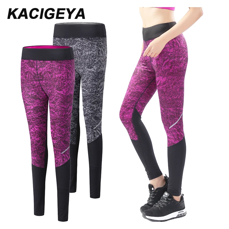 

Print Sport Yoga Sport Fitness Pants Women High Waisted Gym Running Tights Stretchy Nylon Spandex Yoga Pants Gym Pencil Trousers