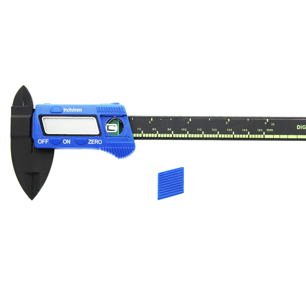 Измерительный Инструмент 0-150 мм 6 дюймов пластиковый ЖК цифровой электронный Пластиковый штангенциркуль из углеродного волокна