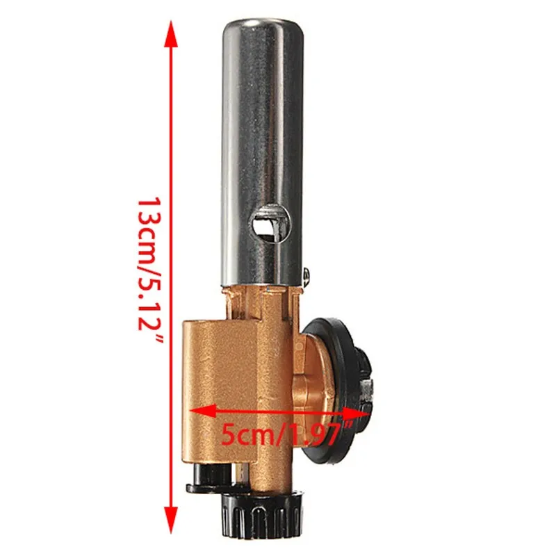 Электронное зажигание медь пламя Бутан газовая горелка пистолет чайник фонарь Зажигалка Новинка