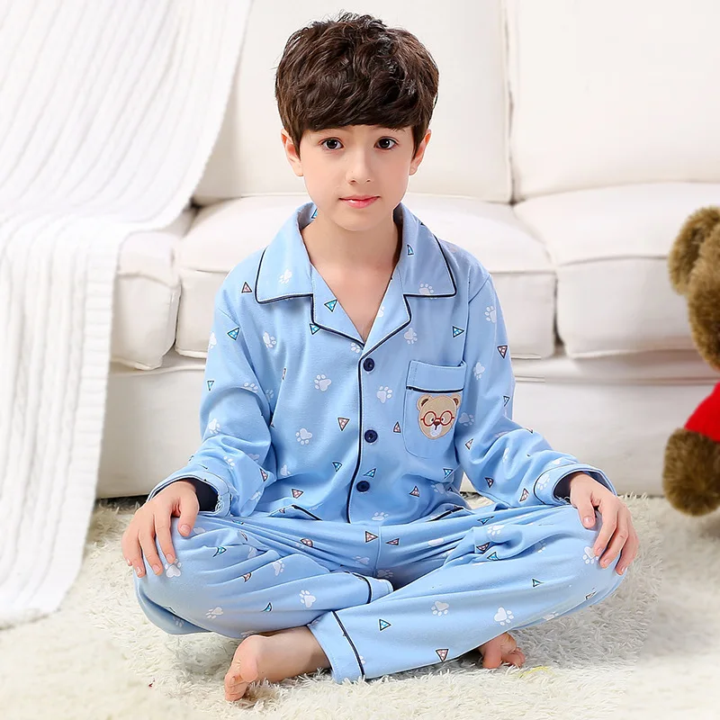 

Toddler Boys Pure Cotton Pajamas Cartoon Printing Long Sleeved Pajamas Kids Christmas Pajamas Baby Boy Pajamas Girls Nighty New