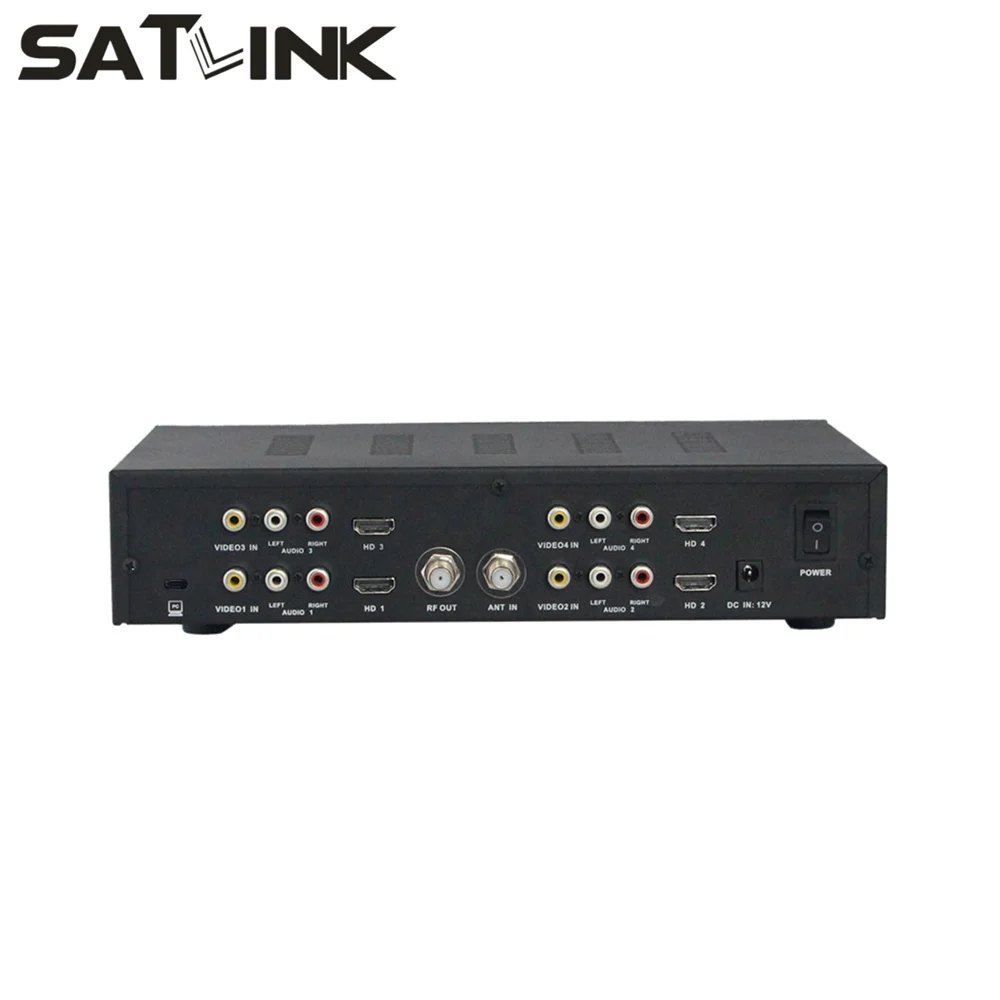 Satlink WS-7990 dvb-t 4 маршрут модулятор MPEG4 HD 1080 P DVB-T модулятор