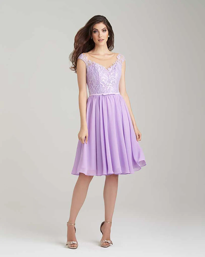 Light Purple Lace Bridesmaid Dress ...