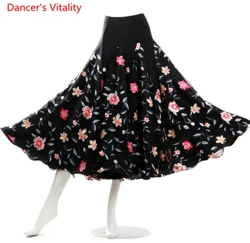 

Custom Made 2018 Ballroom Dance skirts embroidered dress Ballroom standard dance Dancing Dress for Women Free Shipping