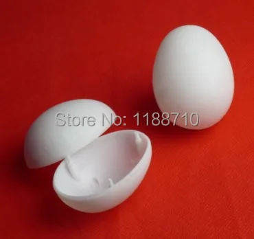 

2 pcs/lot Plastic Eggs (White) - Magic Trick, Gimmick, Props