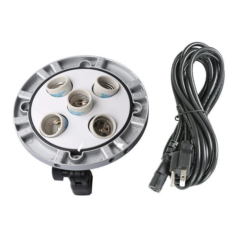 Godox-TL-5-Studio-E27-5-Socket-Bulb-Tricolor-Light-Lamp-Multi-Holder-Speedring-AC-Slave (5)