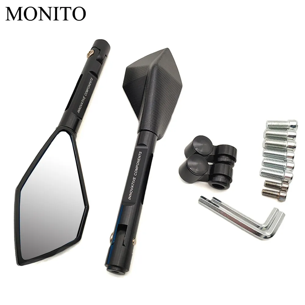 

Full CNC Aluminum Motorcycle Mirror Moto Rearview Blind Spot Side Mirror For YAMAHA mt07 mt09 fz07 fz09 mt/fz 07 09 mt10 xsr 700