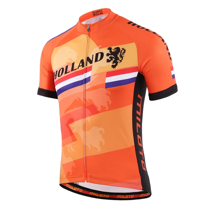 Holland cycling jersey short sleeve/ Pro MTB sport cycling clothing