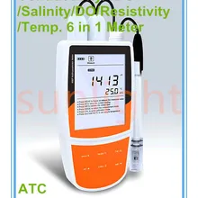 Нескольких параметров качества воды кондуктометр/tds/солености/DO/Температура 5 в 1 с USB регистратор