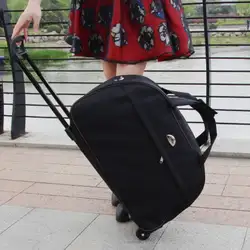 Водонепроницаемый большой Ёмкость дорожная сумка толстый Стиль Rolling чемодан с колесиками Чемодан для Для женщин леди Для мужчин