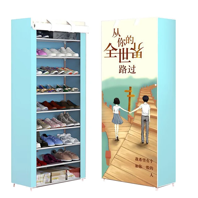 Special Price 10 Tier 9 Grid Shoe rack dustproof multilayer shoe closet Folding non-woven cloth storage Shoe cabinet Living Room Furniture Special Price 10 Tier 9 Grid Shoe rack dustproof multilayer shoe closet Folding non-woven cloth storage Shoe cabinet Living Room Furniture