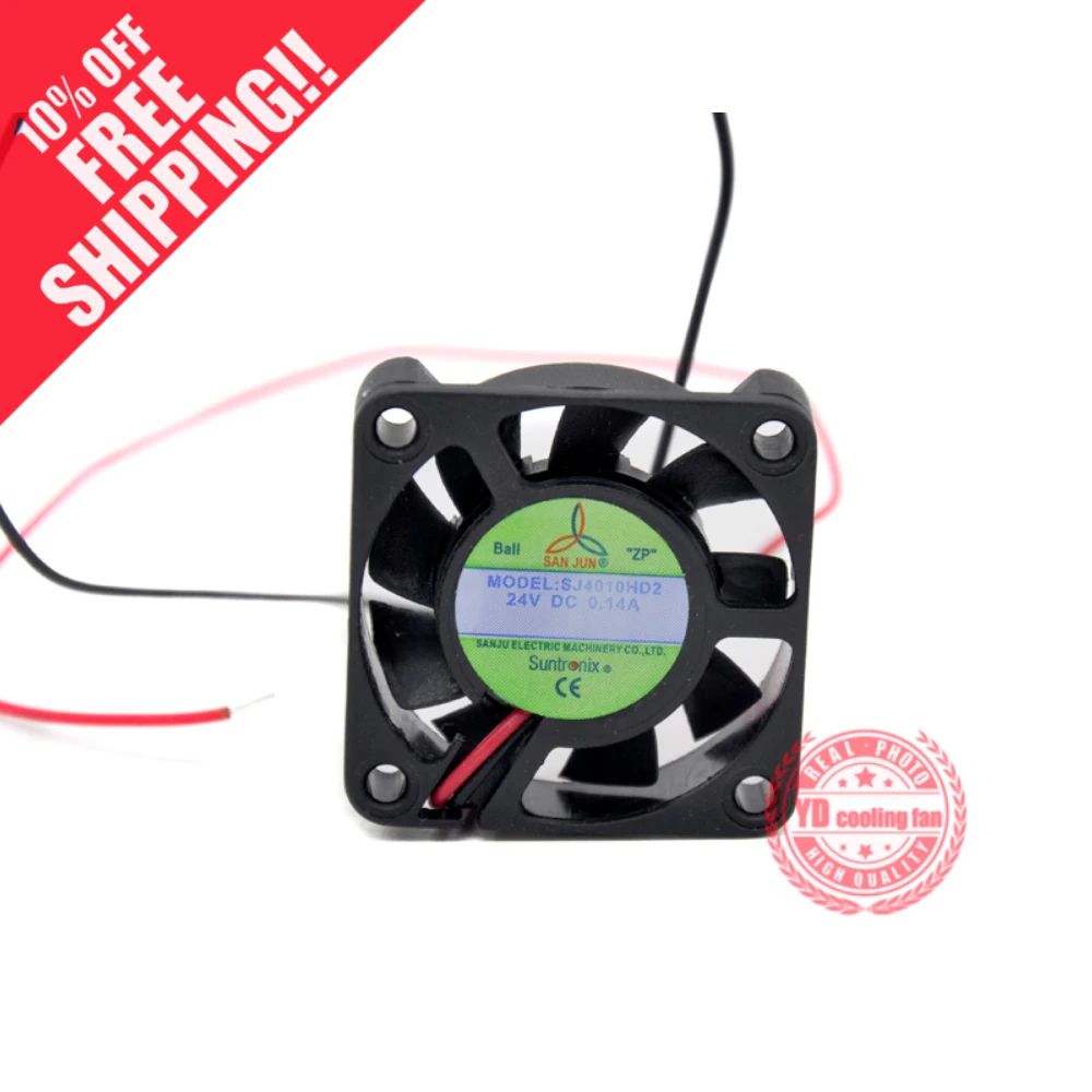 Вентилятор охлаждения с шарикоподшипником для san jun suntronix SJ4010HD2 4010 24В 0.14A 4 см |